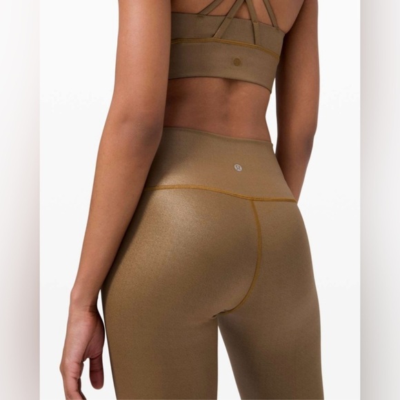 lululemon athletica Pants - Lululemon Wunder Under High-Rise Tight *Foil 28" in Matte Copper Foil